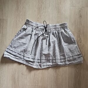 Kate Spade Gray and White Striped Skirt